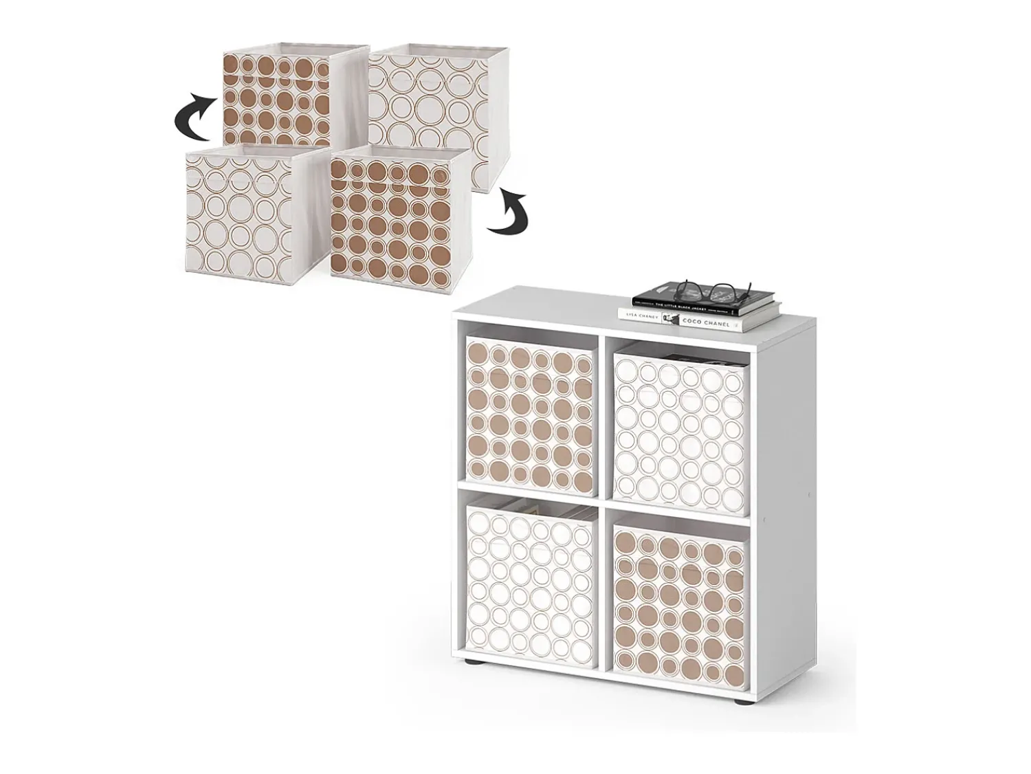 Vicco Divisória de sala 72.6x29x72 tetra^ Prateleira