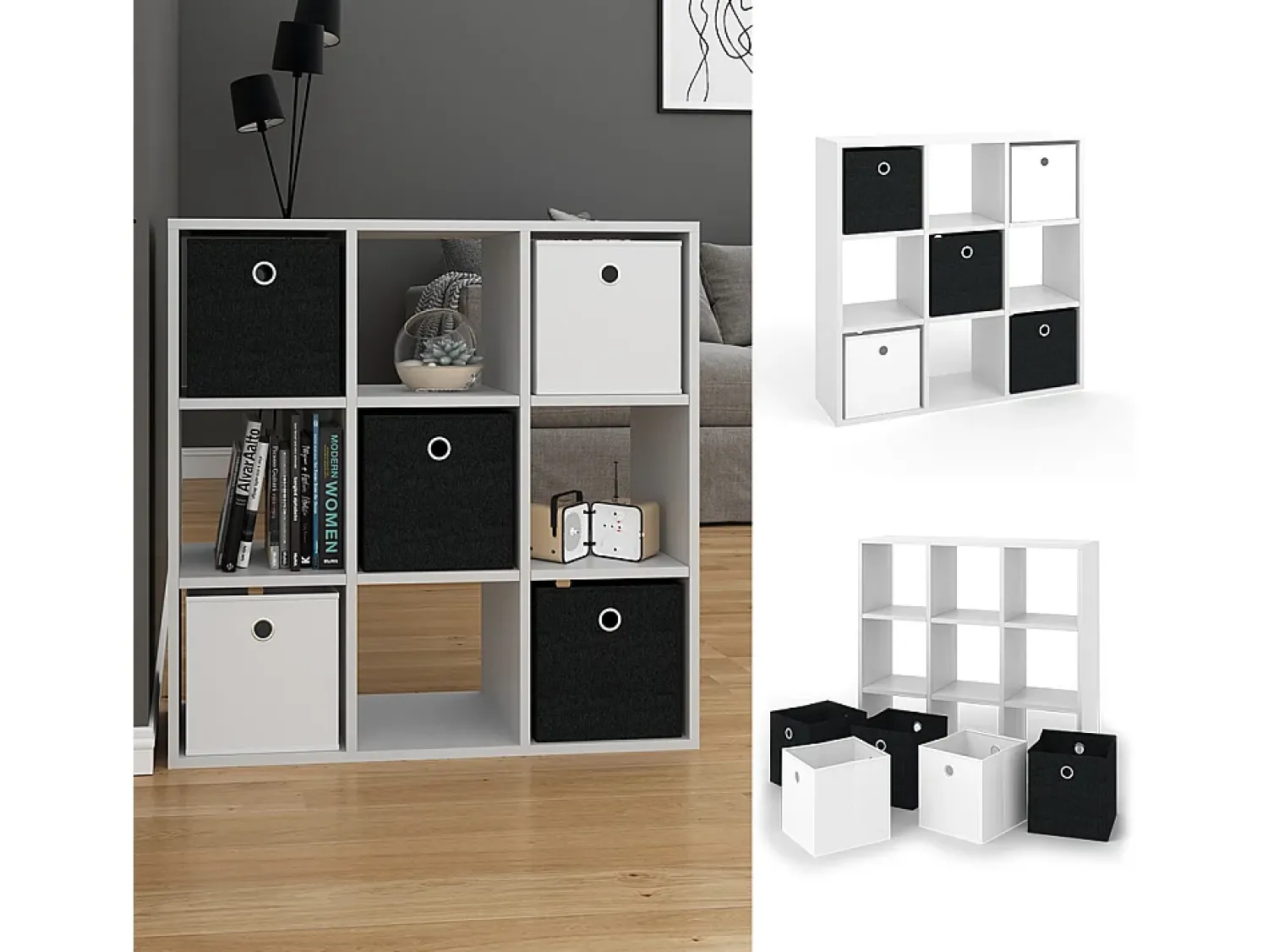 Prateleira|Vicco Divisória de sala 82.8x26x82.8 hylda Branco
