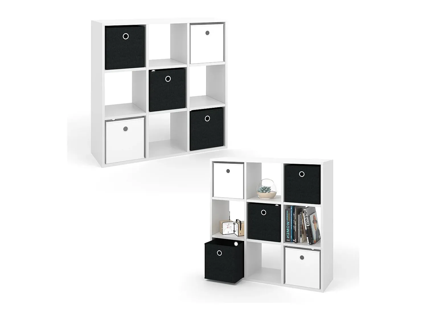 Prateleira|Vicco Divisória de sala 82.8x26x82.8 hylda Branco