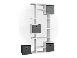 New Vicco Divisória de sala 92x29x187.7 cube Branco