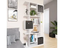 New Vicco Divisória de sala 92x29x187.7 cube Branco