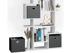 New Vicco Divisória de sala 92x29x187.7 cube Branco
