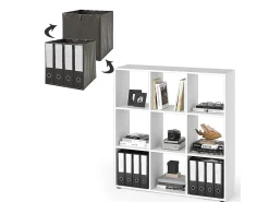 Discount Vicco Divisória de sala 104x29x108 nove Branco