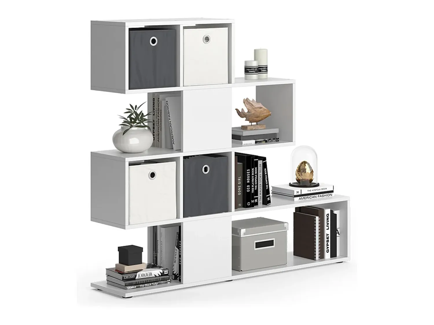 Prateleira|Vicco Divisória de sala 124.4x26x113 hylda Branco