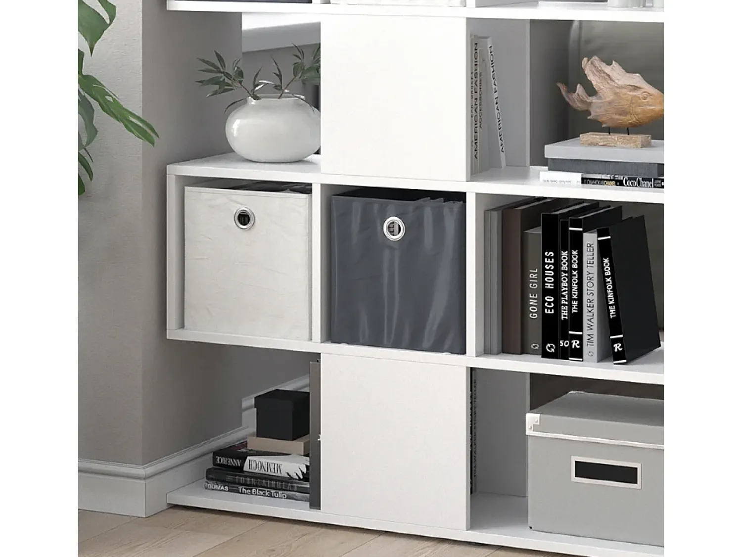 Prateleira|Vicco Divisória de sala 124.4x26x113 hylda Branco