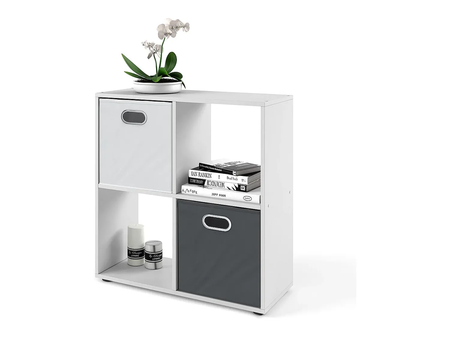 Prateleira*Vicco Divisória de sala 72.6x29x72 tetra Branco
