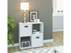 Prateleira*Vicco Divisória de sala 72.6x29x72 tetra Branco
