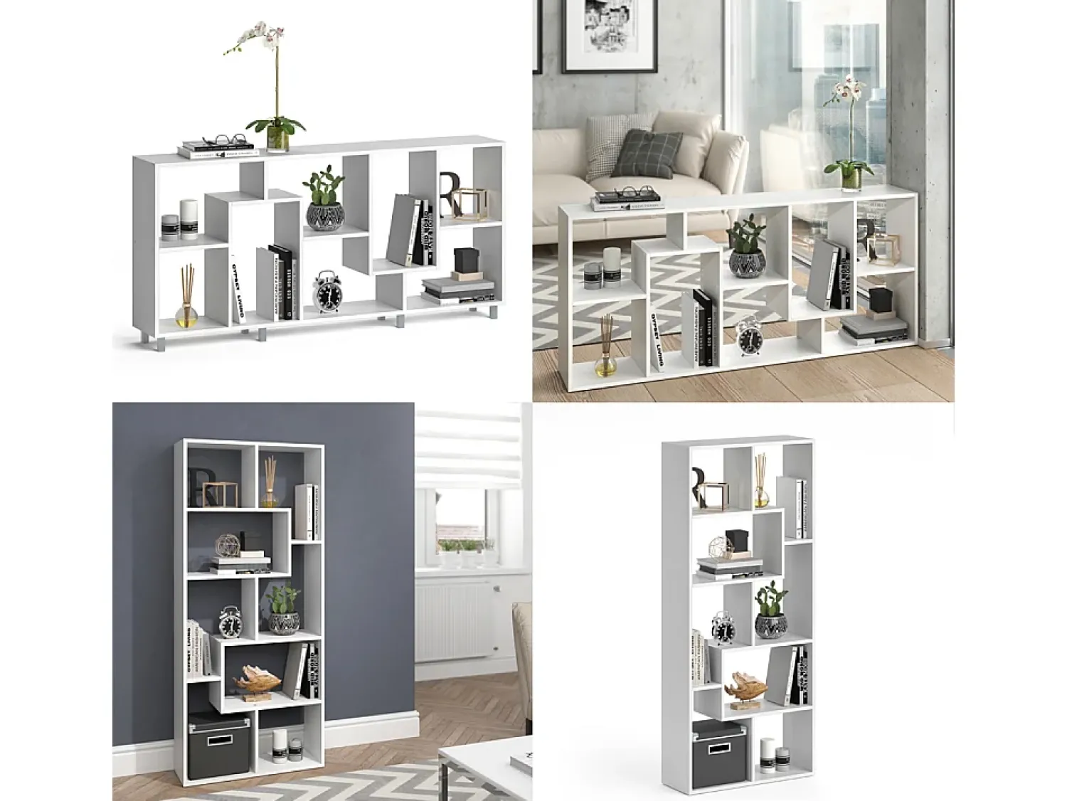 Vicco Divisória de sala 160.6x25x67.2 noa^ Prateleira