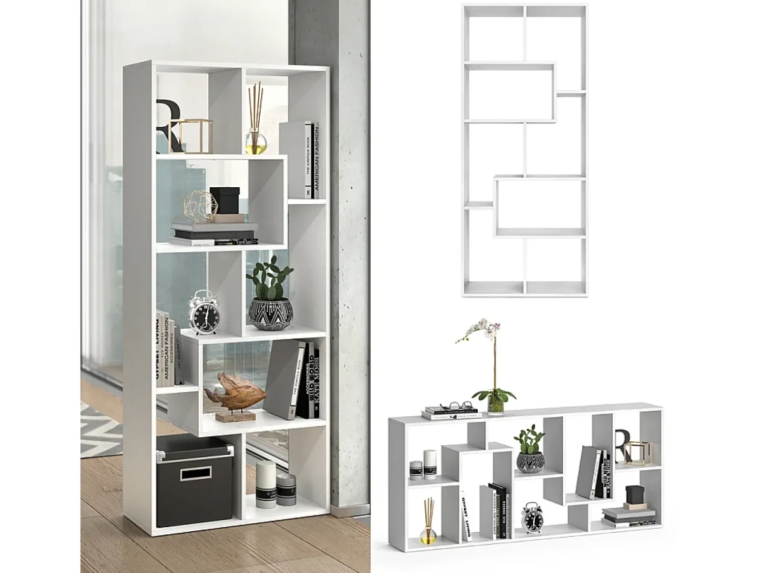 Vicco Divisória de sala 160.6x25x67.2 noa^ Prateleira