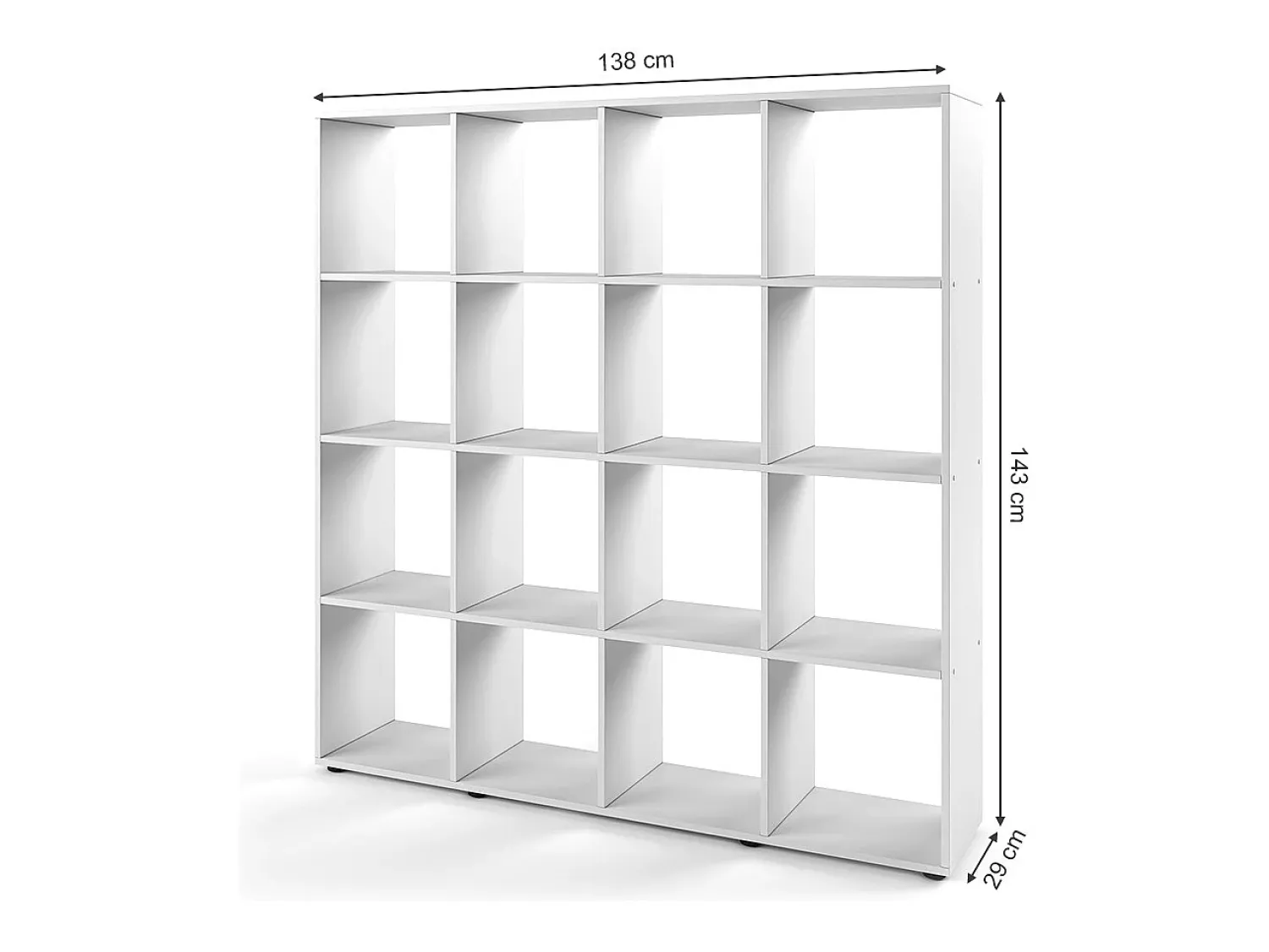 Vicco Divisória de sala 138.5x29x142.5 karree^ Prateleira