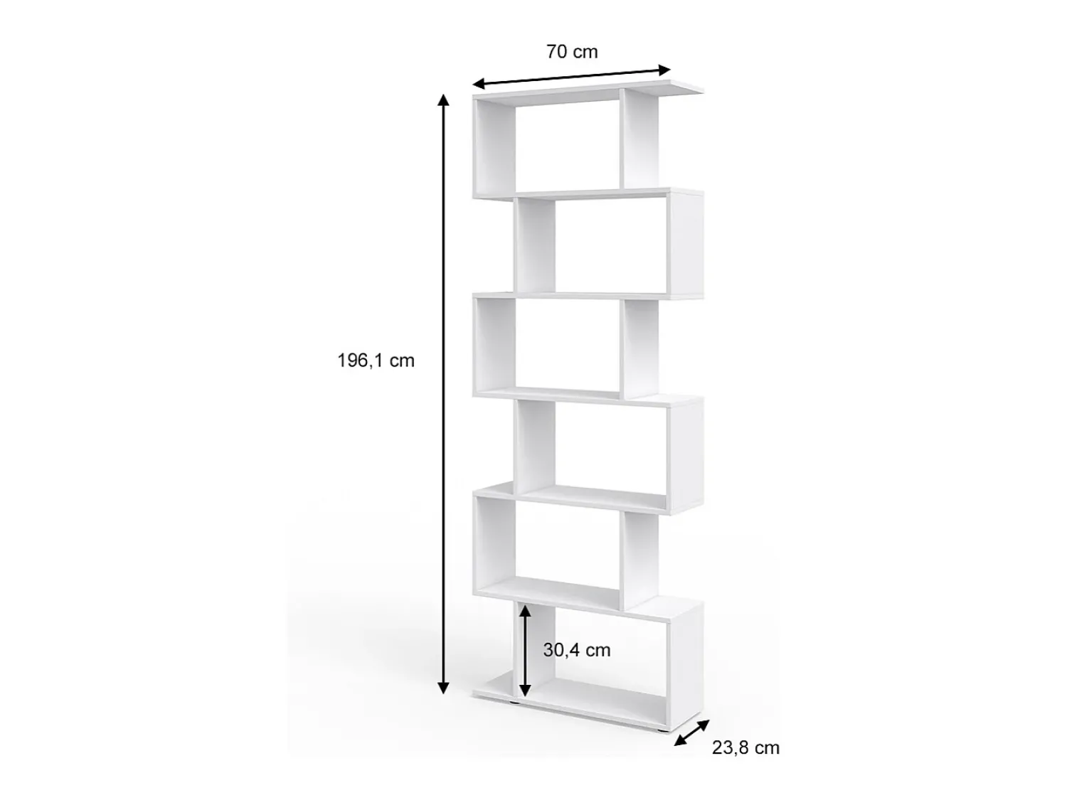 Vicco Divisória de sala 70x23.8x192.2 levio^ Prateleira