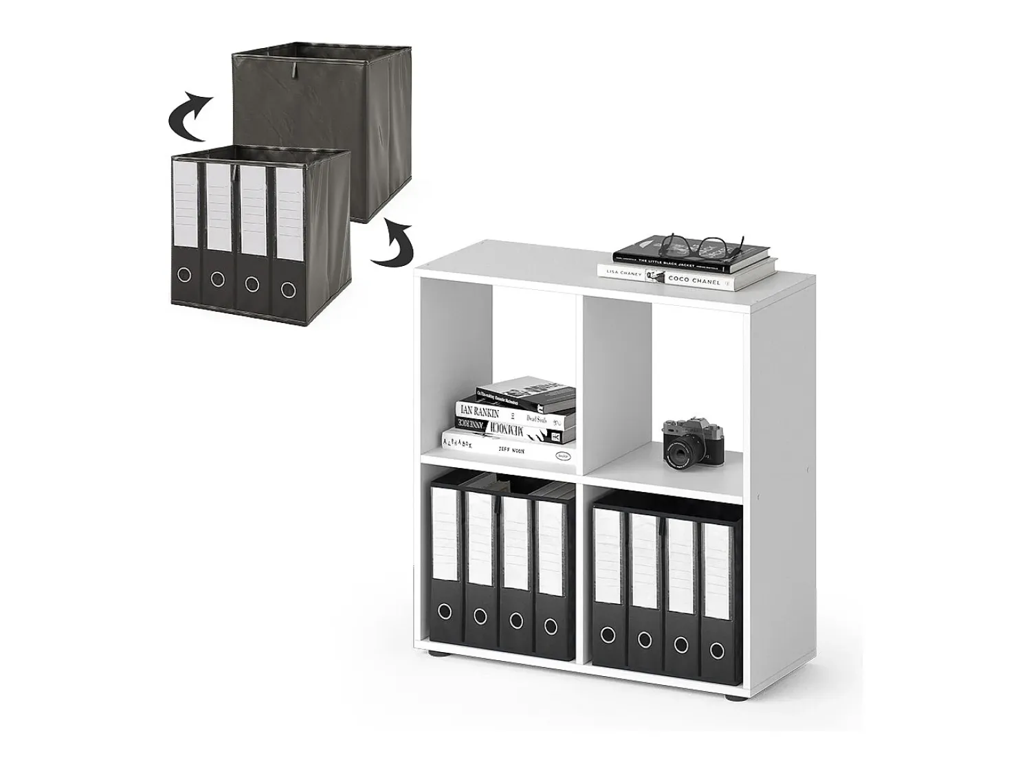 New Vicco Divisória de sala 72.6x29x72 tetra Branco