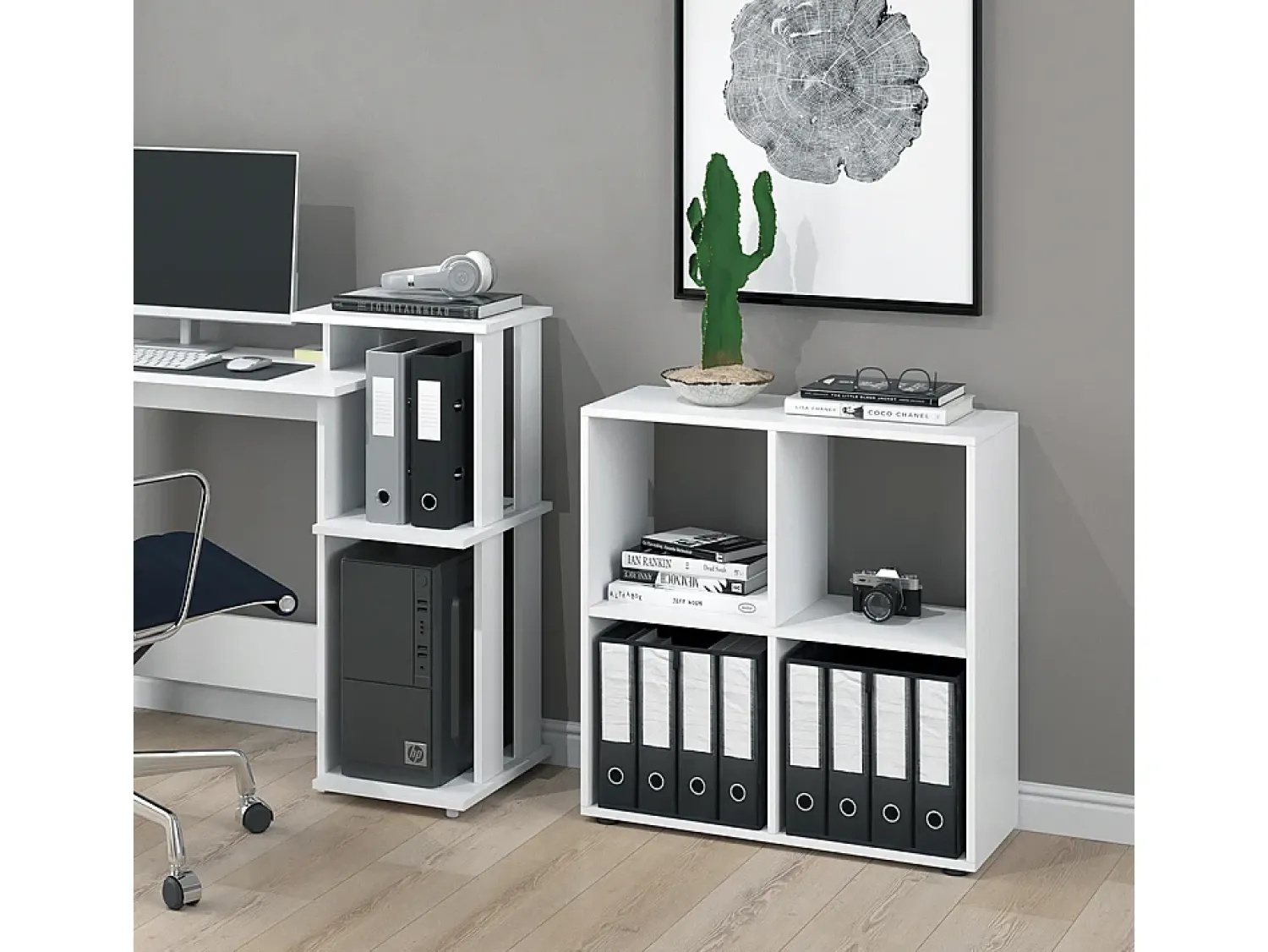 New Vicco Divisória de sala 72.6x29x72 tetra Branco