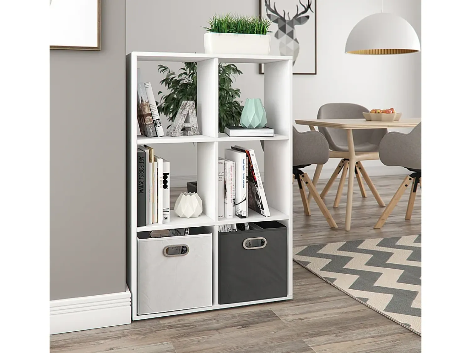 Prateleira|Vicco Divisória de sala 72x29x107.8 karree Branco