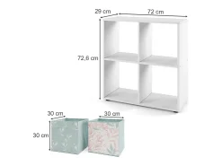 Online Vicco Divisória de sala 72.6x29x72 tetra Branco