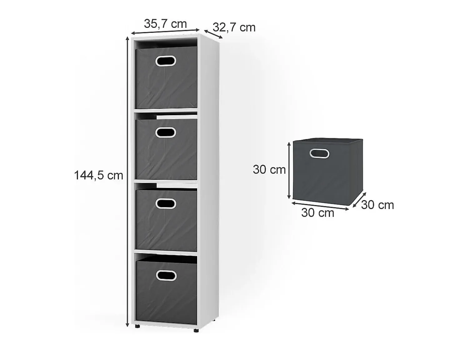 Online Vicco Divisória de sala 142.5x33x36.2 ludus Branco