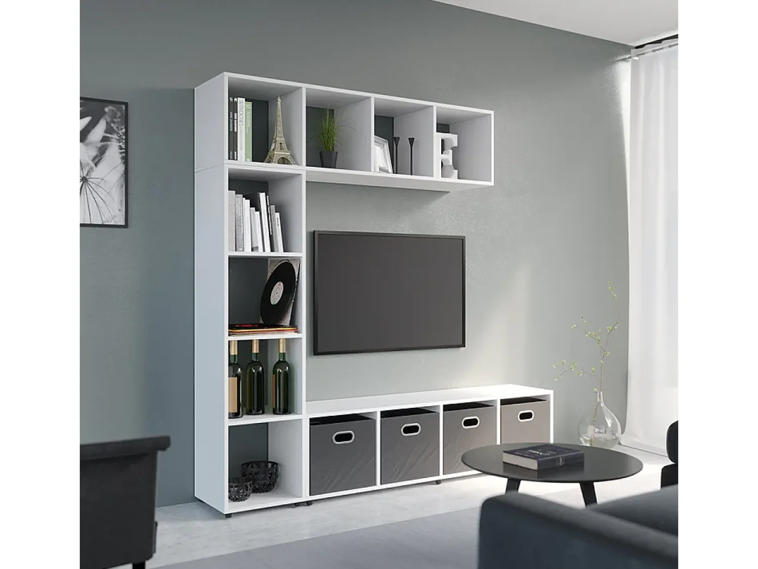 Online Vicco Divisória de sala 142.5x33x36.2 ludus Branco