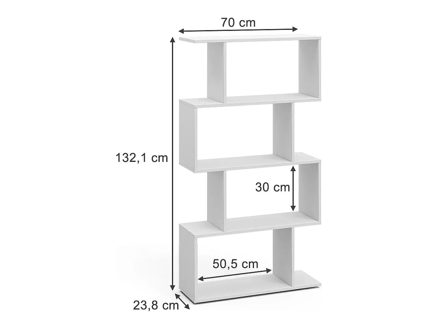 Vicco Divisória de sala 70x23.8x132.1 levio^ Prateleira