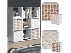 New Vicco Divisória de sala 104x29x108 nove Branco