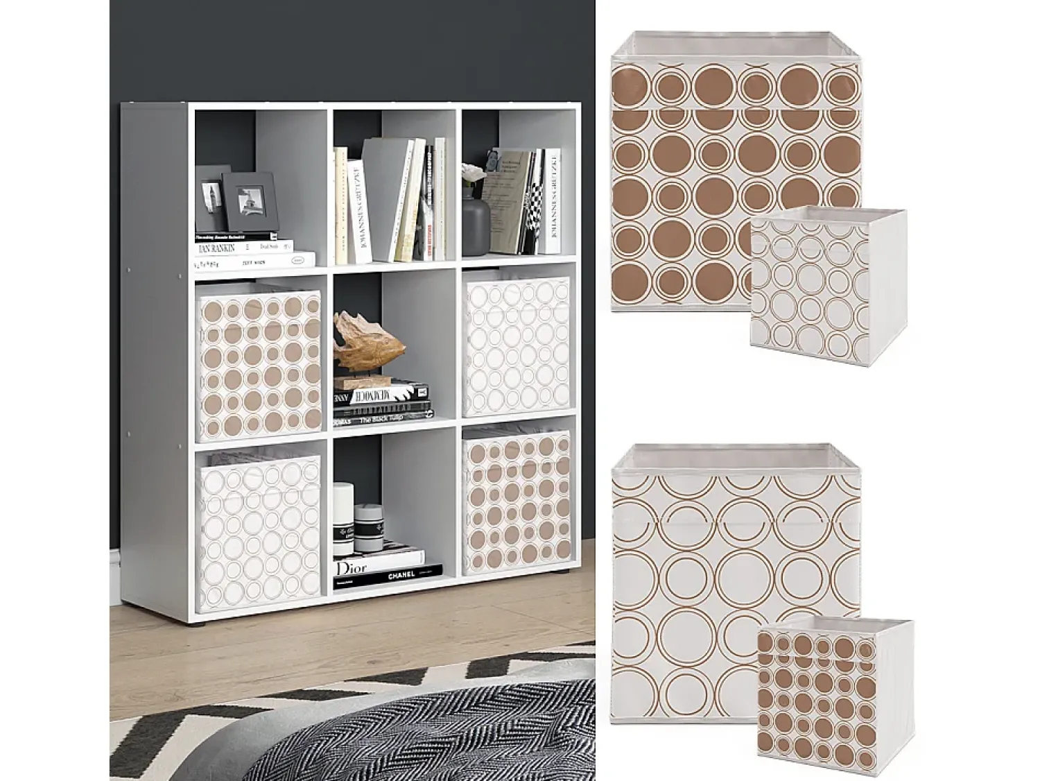 New Vicco Divisória de sala 104x29x108 nove Branco