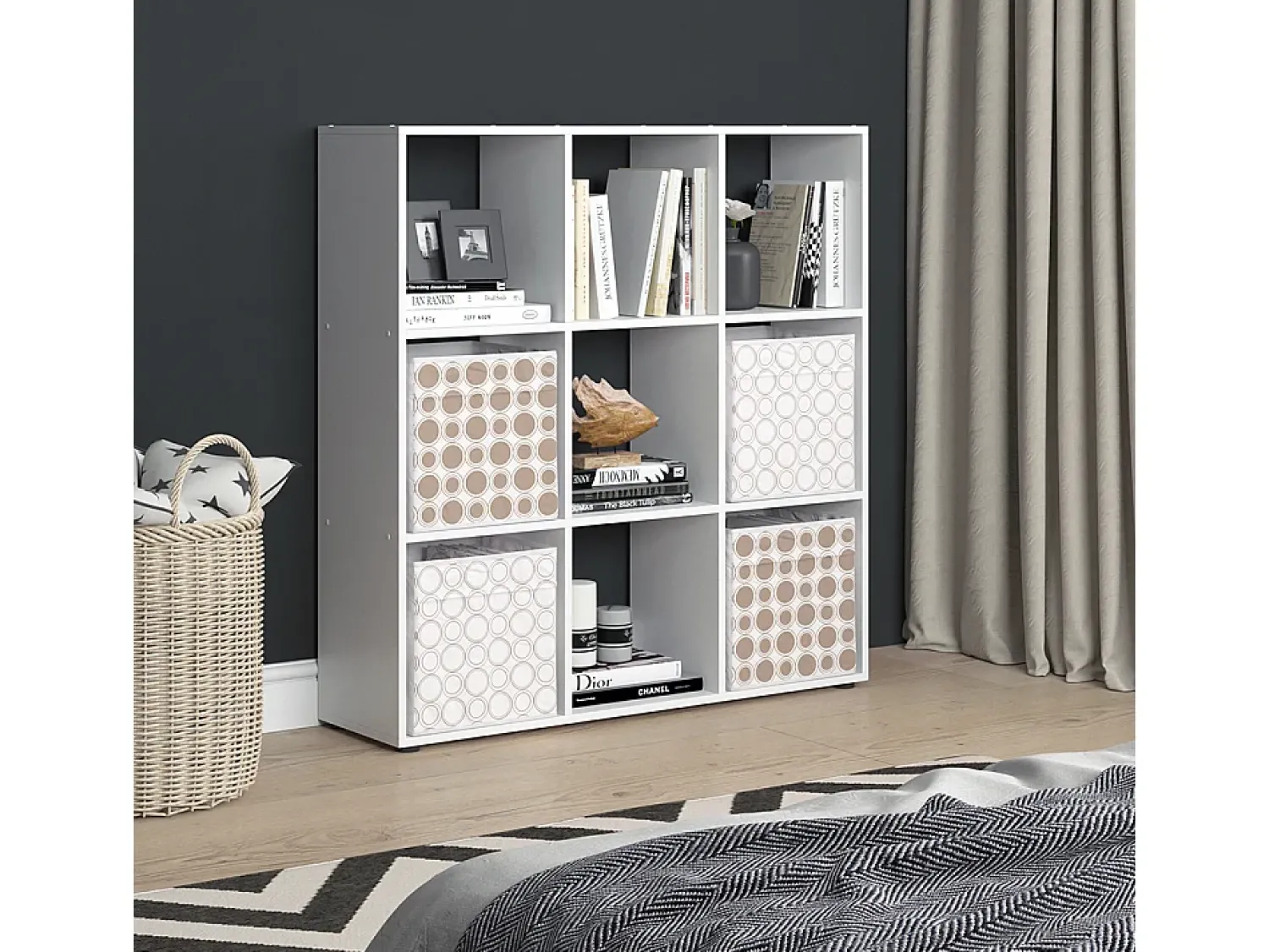 New Vicco Divisória de sala 104x29x108 nove Branco