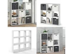 Prateleira*Vicco Divisória de sala 104x29x108 nove Branco