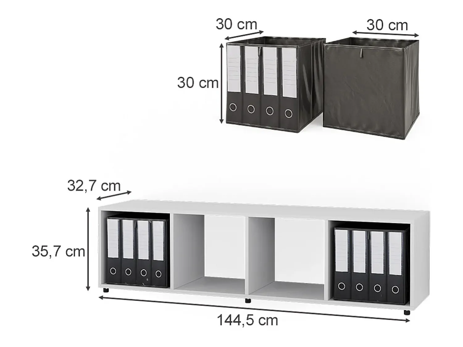 Vicco Divisória de sala 142.5x33x36.2 ludus^ Prateleira