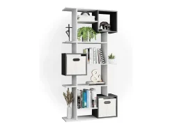 Hot Vicco Divisória de sala branco/antracite 92x29x187.7 cube Cinza antracite