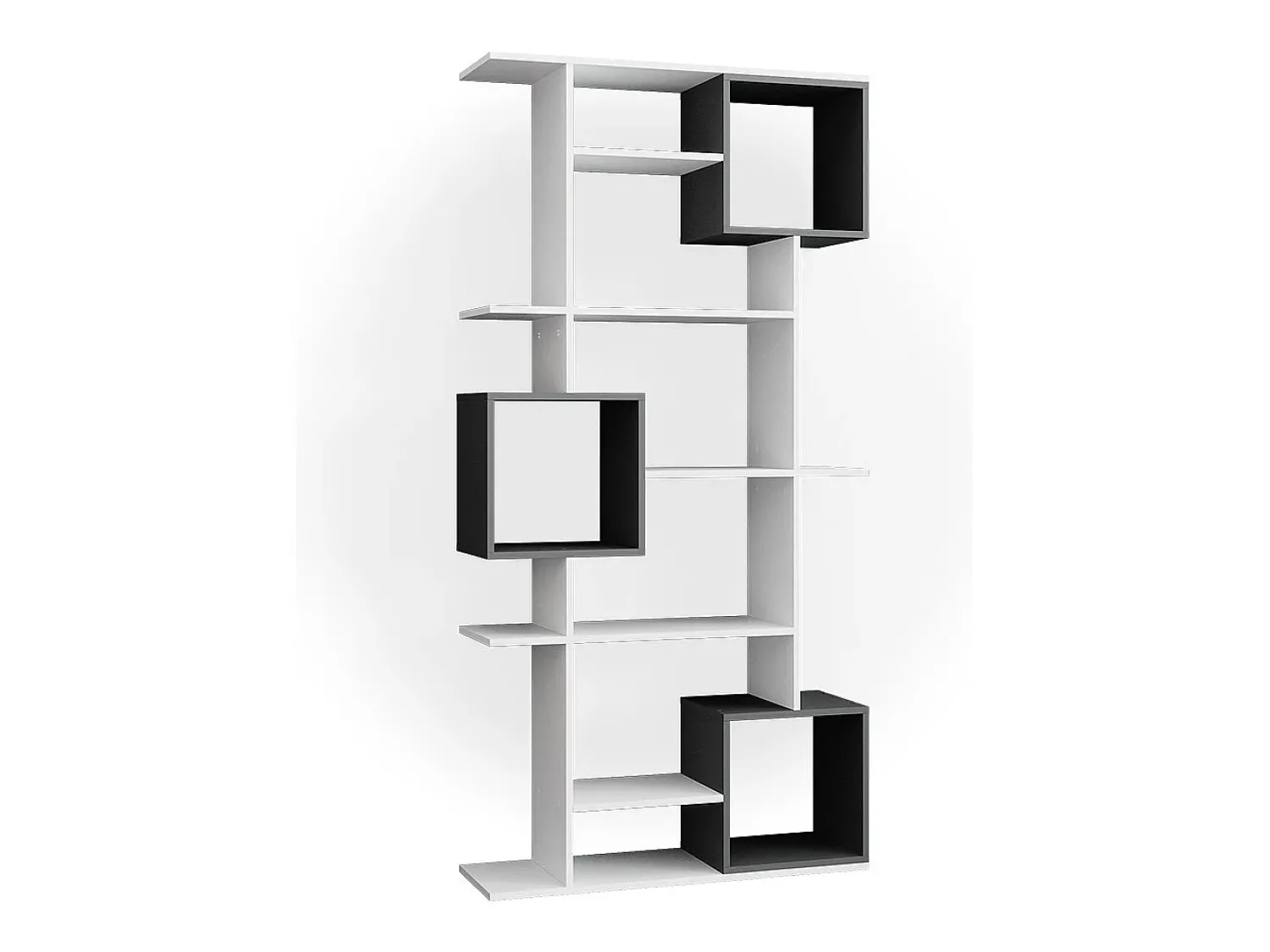 Hot Vicco Divisória de sala branco/antracite 92x29x187.7 cube Cinza antracite