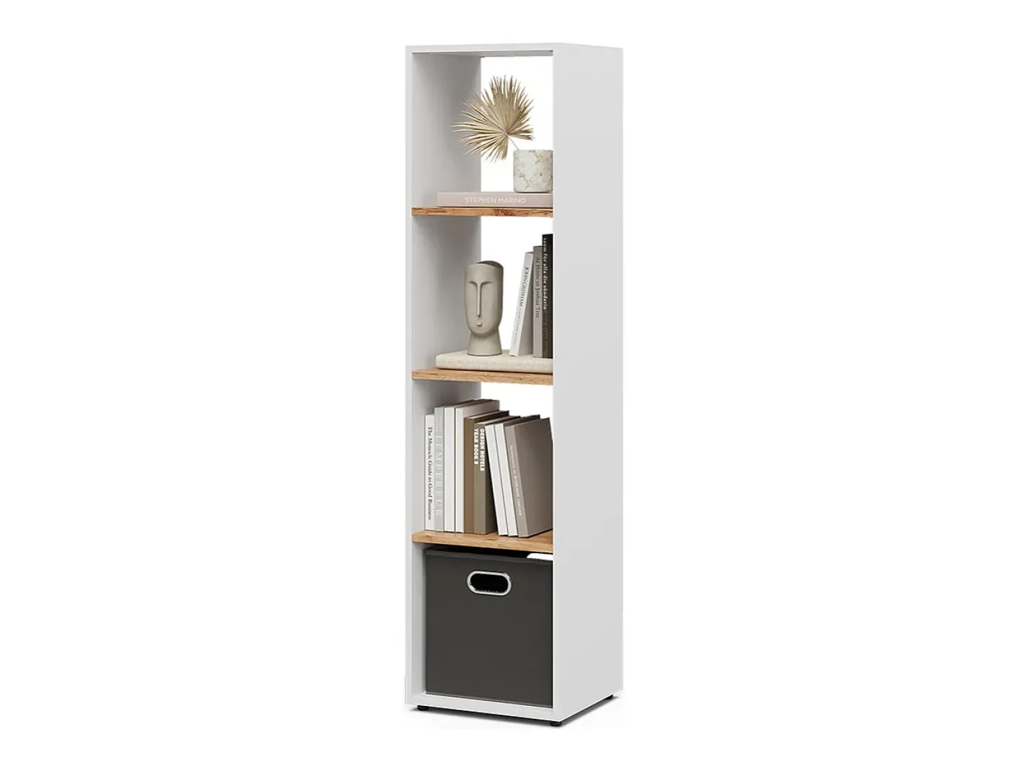 Outlet Vicco Divisória de sala carvalho branco/dourado 36.8x33.8x144.9 ludus Natural escuro