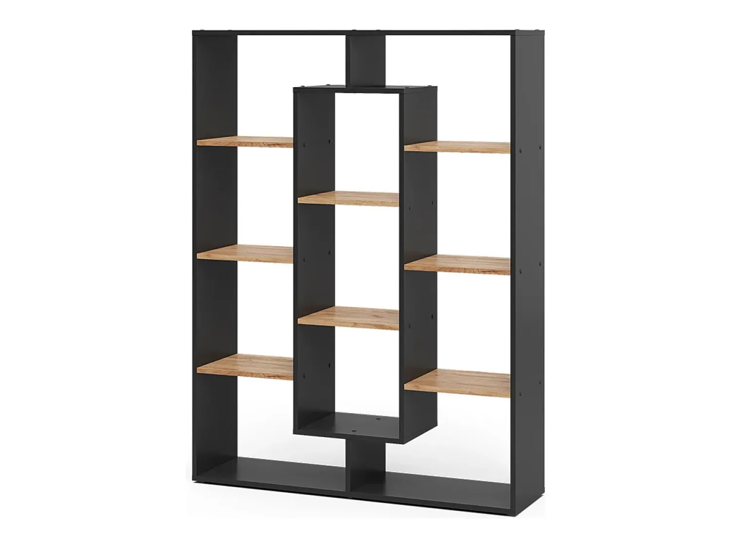 Prateleira*Vicco Divisória de sala carvalho antracite/goldkraft 107.2x29x143 Cinza antracite