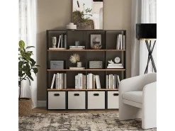 Sale Vicco Divisória de sala carvalho antracite/goldkraft 142.4x29x143 karree Cinza antracite