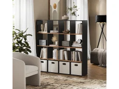 Sale Vicco Divisória de sala carvalho antracite/goldkraft 142.4x29x143 karree Cinza antracite
