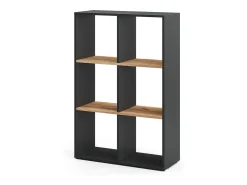 New Vicco Divisória de sala carvalho antracite/goldkraft 72x29x107.8 karree Cinza antracite