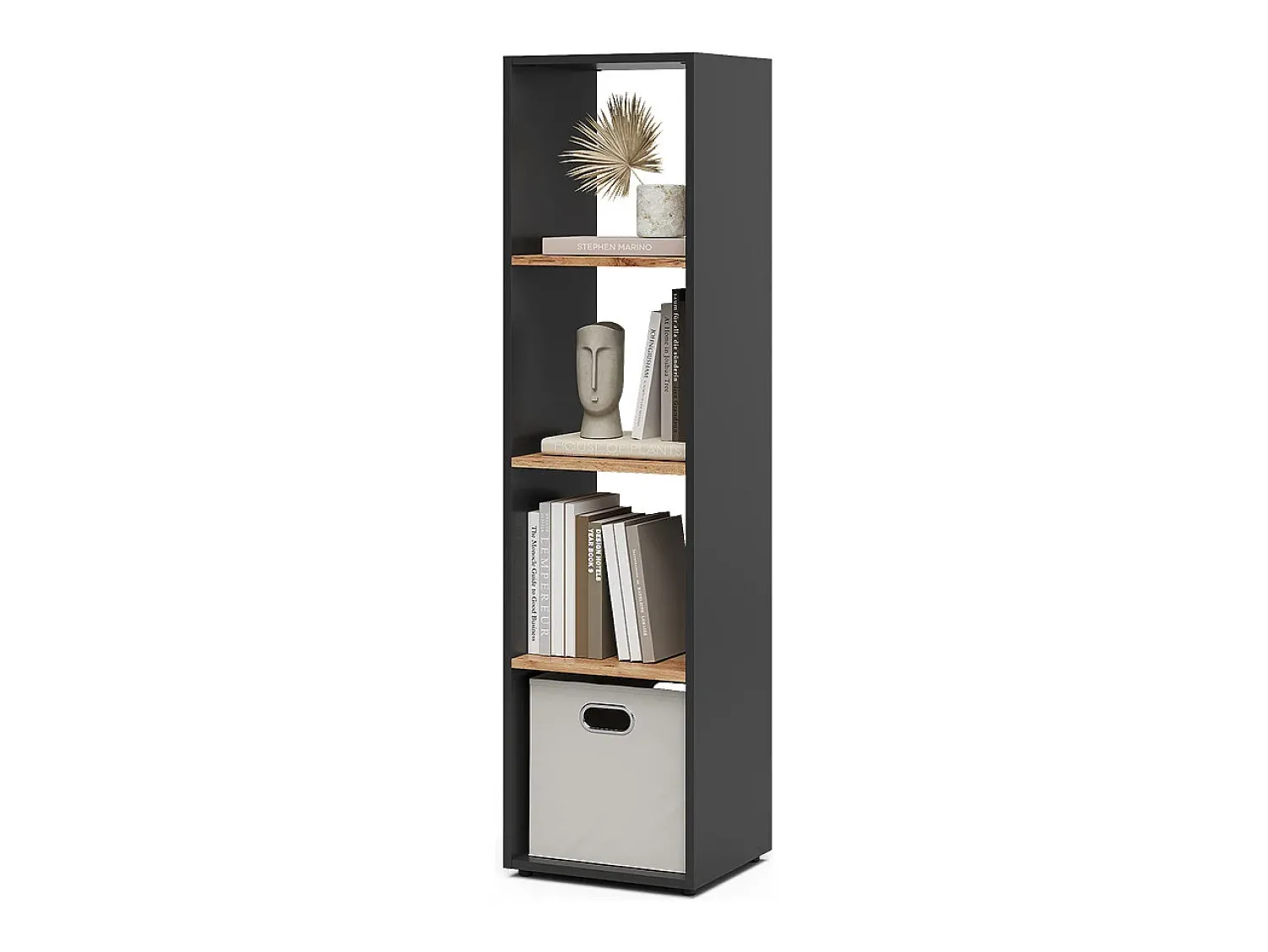 Discount Vicco Divisória de sala carvalho antracite/goldkraft 36.8x33.8x144.9 ludus Cinza antracite