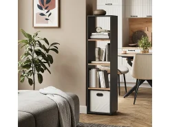 Discount Vicco Divisória de sala carvalho antracite/goldkraft 36.8x33.8x144.9 ludus Cinza antracite