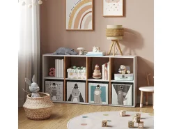 Prateleira*Vicco Divisória de sala carvalho branco/dourado 143x29x72 scutum Natural escuro