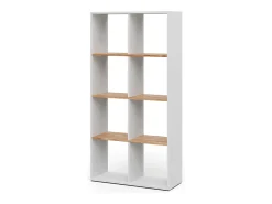 Prateleira*Vicco Divisória de sala carvalho branco/dourado 143x29x72 scutum Natural escuro