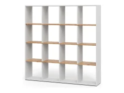 Prateleira|Vicco Divisória de sala carvalho branco/dourado 142.4x29x143 karree Natural escuro