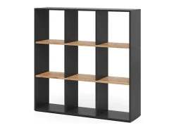 Prateleira*Vicco Divisória de sala carvalho antracite/goldkraft 107.2x29x107.8 nove Cinza antracite