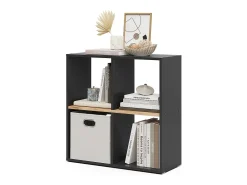Vicco Divisória de sala carvalho antracite/goldkraft 72x29x72.6 tetra^ Prateleira