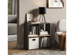 Vicco Divisória de sala carvalho antracite/goldkraft 72x29x72.6 tetra^ Prateleira