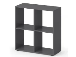 Prateleira*Vicco Divisória de sala cinza 72.6x29x72 tetra Cinzento