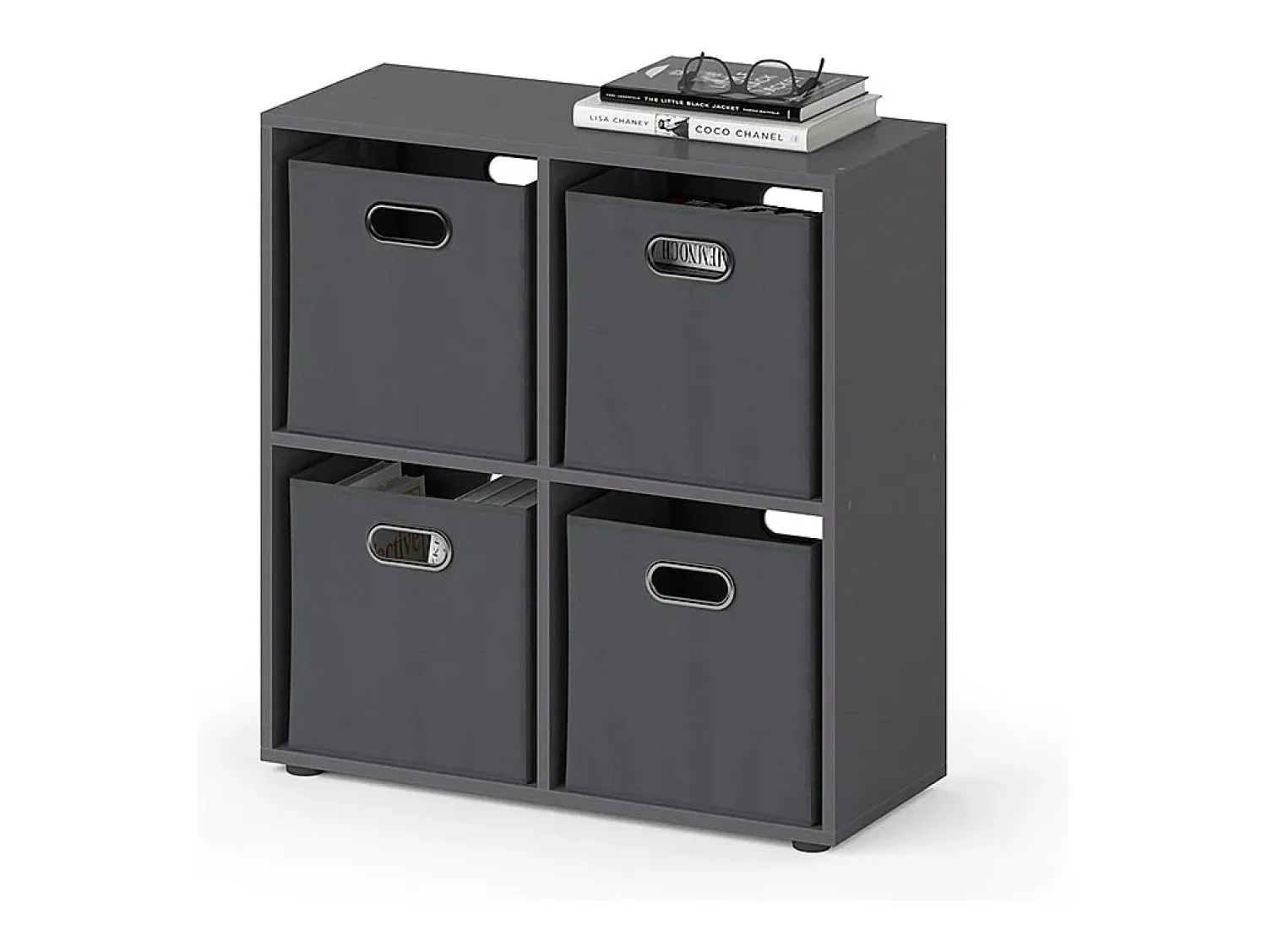 Prateleira|Vicco Divisória de sala cinza 72.6x29x72 tetra Cinzento
