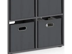 Prateleira|Vicco Divisória de sala cinza 72.6x29x72 tetra Cinzento