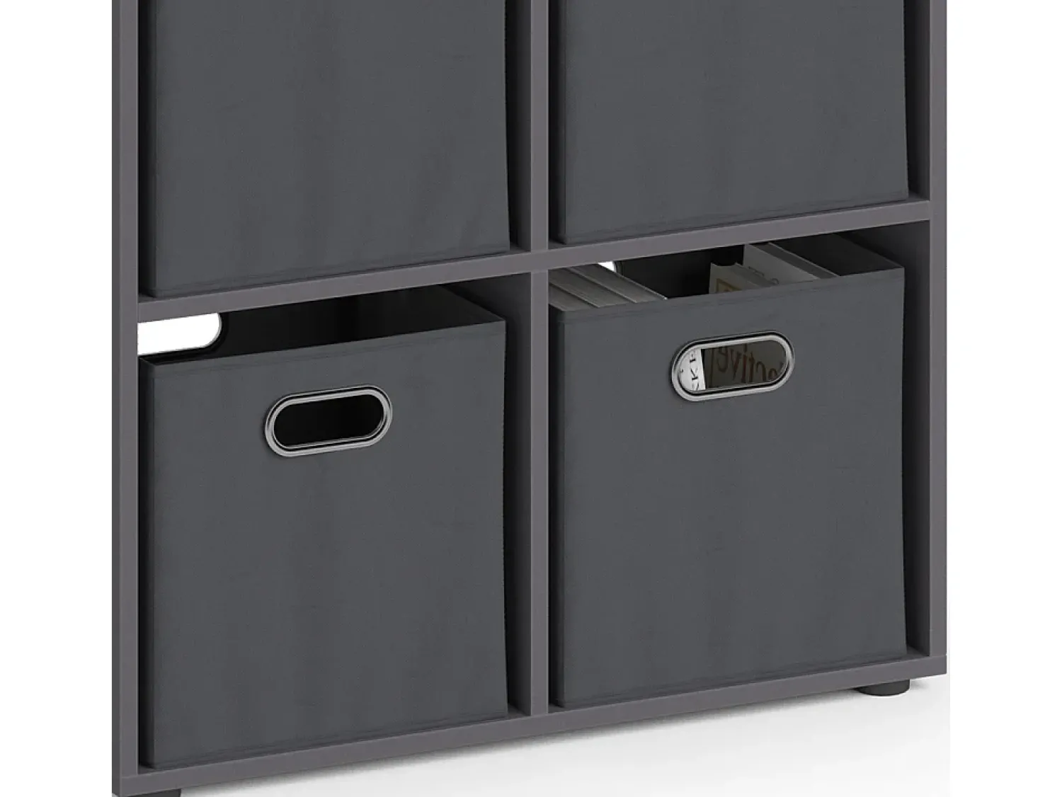 Prateleira|Vicco Divisória de sala cinza 72.6x29x72 tetra Cinzento
