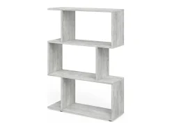 Prateleira*Vicco Divisória de sala cinza 70x23.8x97.4 levio Cinzento