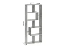 Hot Vicco Divisória de sala cinza 160.6x25x67.2 noa Cinzento