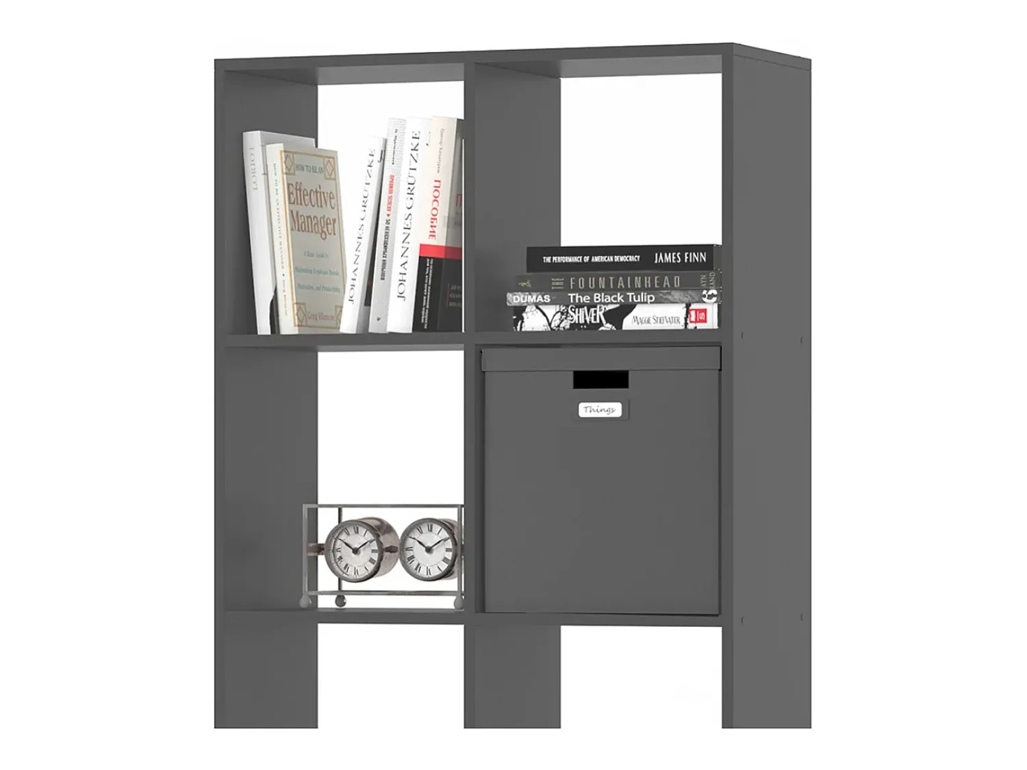 Vicco Divisória de sala cinza 143x29x72 scutum^ Prateleira