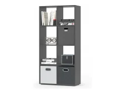 Vicco Divisória de sala cinza 143x29x72 scutum^ Prateleira